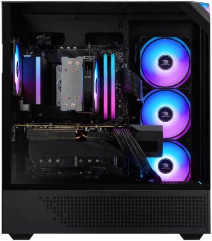 iBUYPOWER Element Gaming PC Desktop - AMD Ryzen 7 8700F, NVIDIA GeForce RTX 5060 8GB, 32GB DDR5 RGB RAM, 1TB NVMe SSD