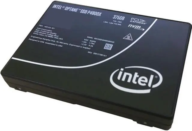 Intel Optane SSD DC P4800X SSDPE21M375GA01 2.5" U.2 375GB PCI-Express 3.0 x4, NVMe 3D XPoint Enterprise Solid State Drive