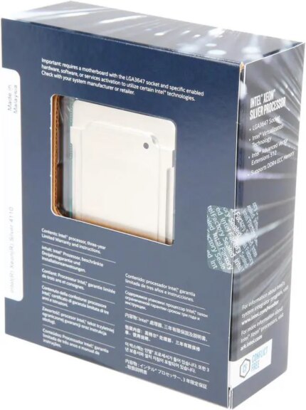 Intel Xeon Scalable Silver 4110 SkyLake 8-Core 2.1 GHz (3.0 GHz Turbo) LGA 3647 85W BX806734110 Server Processor