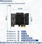 IO Crest 10 Port SATA III to PCIe 3.0 x1 NON-RAID Expansion Card SYPEX40167