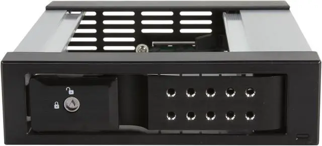 iStarUSA BPN-DE110SS-BLACK Trayless 5.25" to 3.5" SATA SAS 6 Gbps HDD Hot-swap Rack