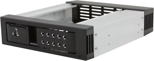 iStarUSA BPN-DE110SS-BLACK Trayless 5.25" to 3.5" SATA SAS 6 Gbps HDD Hot-swap Rack