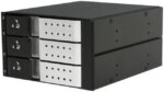iStarUSA BPN-DE230SS-SILVER 2x5.25" to 3x3.5" SAS/SATA 6.0 Gb/s Trayless Hot-Swap Cage - OEM
