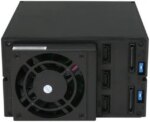 iStarUSA BPN-DE230SS-SILVER 2x5.25" to 3x3.5" SAS/SATA 6.0 Gb/s Trayless Hot-Swap Cage - OEM