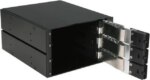 iStarUSA BPN-DE230SS-SILVER 2x5.25" to 3x3.5" SAS/SATA 6.0 Gb/s Trayless Hot-Swap Cage - OEM