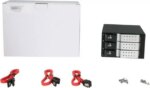 iStarUSA BPN-DE230SS-SILVER 2x5.25" to 3x3.5" SAS/SATA 6.0 Gb/s Trayless Hot-Swap Cage - OEM