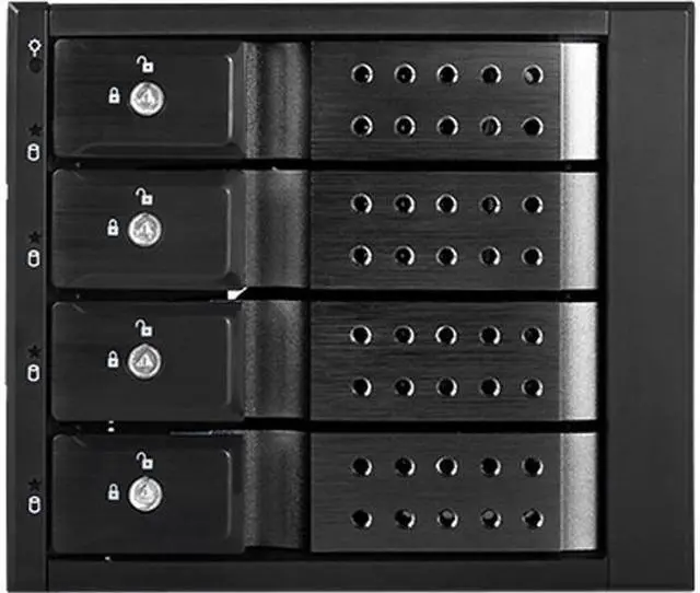iStarUSA BPN-DE340HD-BLACK Trayless 3 x 5.25" to 4 x 3.5" 12Gb/s HDD Hot-swap Rack