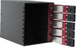 iStarUSA BPN-DE350SS-RED 3 x 5.25" to 5 x 3.5" SAS/SATA 6.0 Gb/s Trayless Hot-Swap Cage