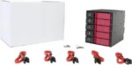 iStarUSA BPN-DE350SS-RED 3 x 5.25" to 5 x 3.5" SAS/SATA 6.0 Gb/s Trayless Hot-Swap Cage