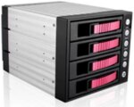 iStarUSA BPU-340SATA-RED 3x5.25" to 4x3.5" SAS/SATA 6.0 Gb/s Hot-Swap Cage - OEM