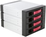 iStarUSA BPU-340SATA-RED 3x5.25" to 4x3.5" SAS/SATA 6.0 Gb/s Hot-Swap Cage - OEM