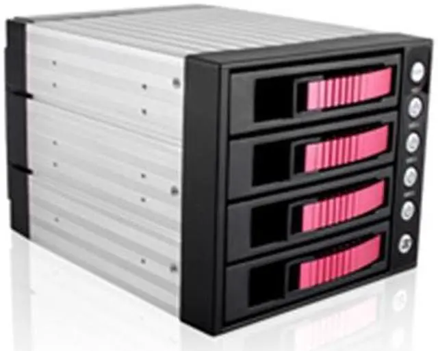 iStarUSA BPU-340SATA-RED 3x5.25" to 4x3.5" SAS/SATA 6.0 Gb/s Hot-Swap Cage - OEM