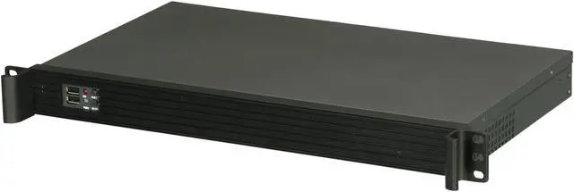 iStarUSA D-118V2-ITX Black 1U Rackmount Compact Server Chassis