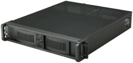 iStarUSA D-200 Black 2U Rackmount Compact Stylish Chassis - Black Bezel