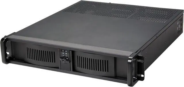 iStarUSA D-200-FS Black 2U Rackmount Compact Stylish Chassis