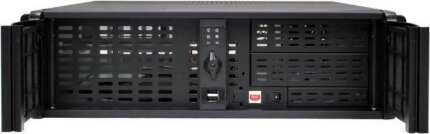 iStarUSA D-300-FS Black 3U Rackmount Compact Stylish Front-mounted PSU Chassis