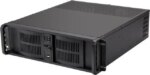 iStarUSA D-300-FS Black 3U Rackmount Compact Stylish Front-mounted PSU Chassis