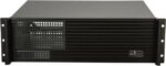 iStarUSA D-313SE-MATX Black 3U Rackmount Compact Industrial Chassis - Black Bezel
