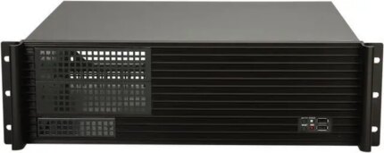 iStarUSA D-313SE-MATX Black 3U Rackmount Compact Industrial Chassis - Black Bezel