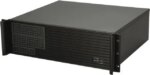 iStarUSA D-313SE-MATX Black 3U Rackmount Compact Industrial Chassis - Black Bezel