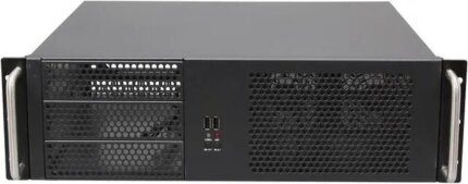 iStarUSA D-314-MATX Black 3U Rackmount Chassis ATX Power Supply Compatible