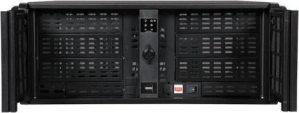 iStarUSA D-400-6 Black 4U Rackmount Compact Stylish Chassis