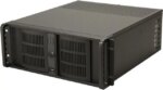 iStarUSA D-400-6-Black Black 4U Rackmount Compact Stylish Server Chassis