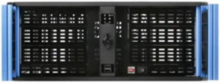 iStarUSA D-400-6-Blue 4U Rackmount Compact Stylish Server Chassis