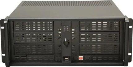 iStarUSA D-400-6-ND Black 4U Rackmount Compact Stylish Chassis