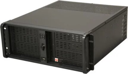 iStarUSA D-400-6-ND Black 4U Rackmount Compact Stylish Chassis