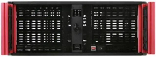 iStarUSA D-400-6-RED 4U Rackmount Compact Stylish Rackmount Chassis
