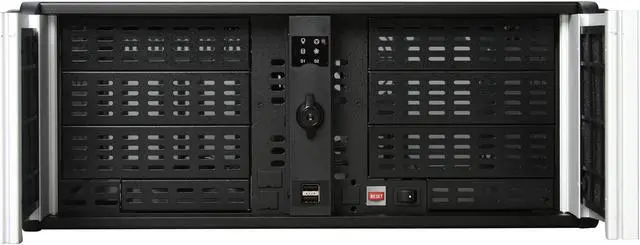 iStarUSA D-400-6-SILVER 4U Rackmount Compact Stylish Server Chassis - OEM