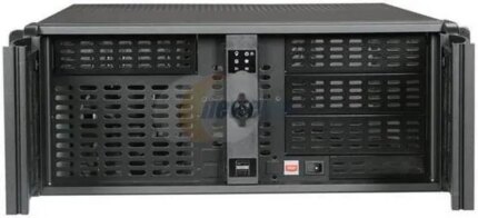 iStarUSA D-400 Black 4U Rackmount Compact Stylish Chassis - Black Bezel