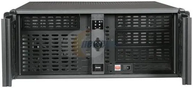 iStarUSA D-400 Black 4U Rackmount Compact Stylish Chassis - Black Bezel