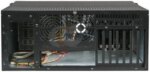 iStarUSA D-400 Black 4U Rackmount Compact Stylish Chassis - Black Bezel