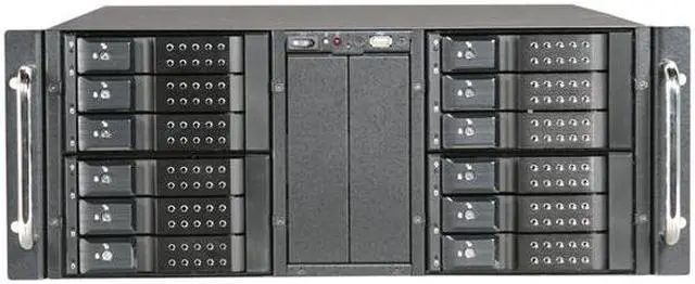 iStarUSA D410-DE12BK Black 4U Rackmount 10-Bay Stylish Storage Server Rackmount Chassis