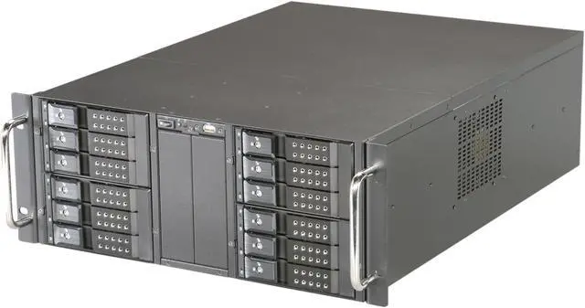 iStarUSA D410-DE12BK Black 4U Rackmount 10-Bay Stylish Storage Server Rackmount Chassis