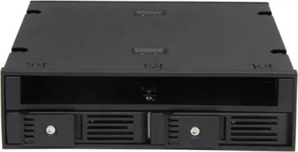 iStarUSA T-5K225T-SA 5.25" to Slim ODD and 2x2.5" SATA 6Gb/s Trayless Hot-Swap Cage