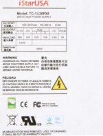 iStarUSA TC-1U30FX8 1U Flex ATX 80 Plus High Efficiency Power Supply - OEM