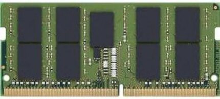 Kingston 32GB DDR4 SDRAM Memory Module - For Mobile Workstation - 32 GB - DDR4-3200/PC4-25600 DDR4 SDRAM - 3200 MHz Dual-rank Memory - CL22-1.20 V- ECC - Unbuffered - 260-pin -...
