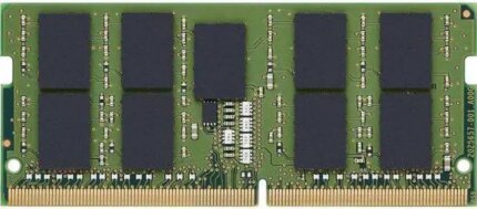 Kingston 32GB DDR4 SDRAM Memory Module - For Mobile Workstation - 32 GB - DDR4-3200/PC4-25600 DDR4 SDRAM - 3200 MHz Dual-rank Memory - CL22-1.20 V- ECC - Unbuffered - 260-pin -...