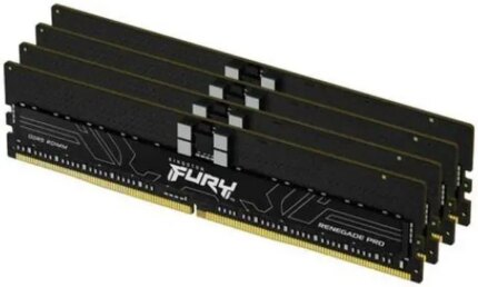 Kingston FURY Renegade Pro 64GB (4 x 16GB) DDR5 SDRAM Memory Kit - 64 GB (4 x 16GB) - DDR5-6800/PC5-54400 DDR5 SDRAM - 6800 MHz Single-rank Memory -