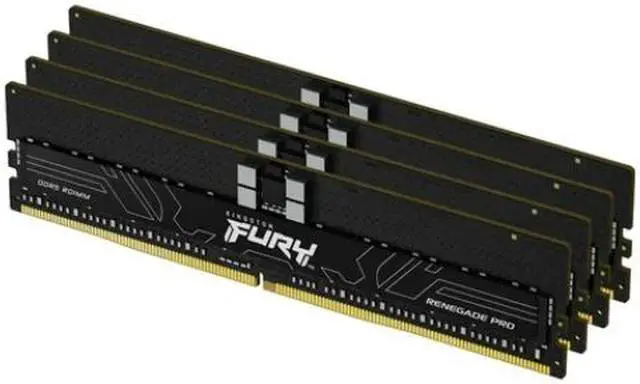 Kingston FURY Renegade Pro 64GB (4 x 16GB) DDR5 SDRAM Memory Kit - For Motherboard - 64 GB (4 x 16GB) - DDR5-6400/PC5-51200 DDR5 SDRAM - 6400 MHz