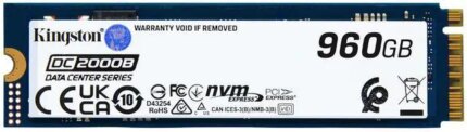 Kingston SEDC2000BM8/960G DC2000B 960 GB Solid State Drive - M.2 2280 Internal - PCI Express NVMe (PCI Express NVMe 4.0 x4) - Server, Data Center