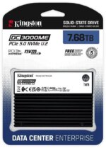 Kingston SEDC3000ME/7T6 DC3000ME 7.68 TB Solid State Drive - 2.5" Internal - U.2 (PCI Express NVMe 5.0 x4) - Server, Data Center Device Supported-1