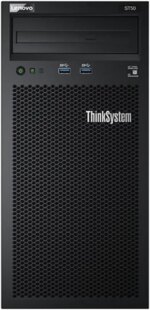 Lenovo ThinkSystem ST50v2 Tower Server, Intel Xeon E-2324G Quad-Core CPU, 64GB DDR4 2666MHz RAM, 12TB HDD Storage, JBOD RAID, Microsoft Windows Server