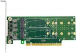 Linkreal PCIe X16 to 4 Port M.2 NVMe SSD Adapter-Low profile