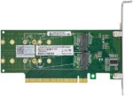 Linkreal PCIe X16 to 4 Port M.2 NVMe SSD Adapter-Low profile
