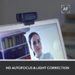 Logitech C920s HD Pro Webcam, Full HD 1080p/30fps Video Calling, Clear Stereo Audio, HD Light Correction, Works with Skype, Zoom, FaceTime, Hangouts,