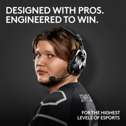 Logitech G PRO X2 LIGHTSPEED Wireless Gaming Headset, Detachable Boom Mic, 50mm Graphene Drivers, DTS:X Headphone 2.0—7.1 Surround,
